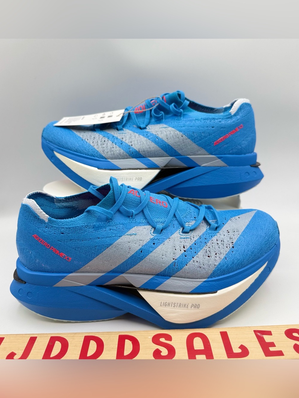 Adidas Adizero Prime X3 Strung Ekiden Solar Blue Silver JQ0615 Men’s Sizes NWT